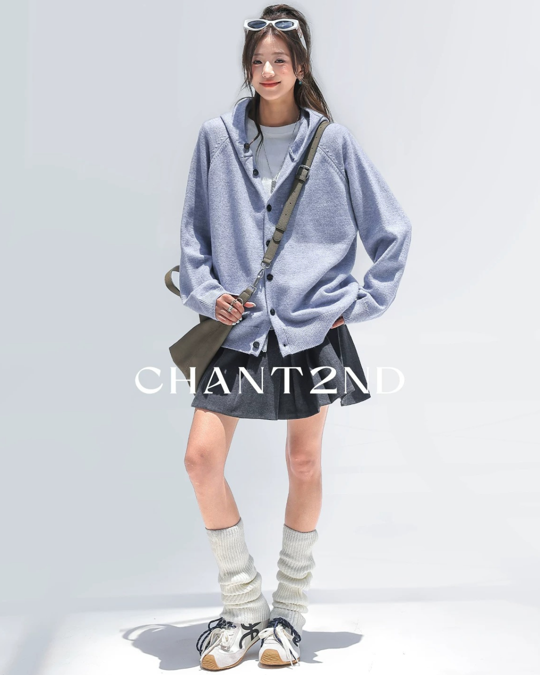 Melange Hooded Cardigan