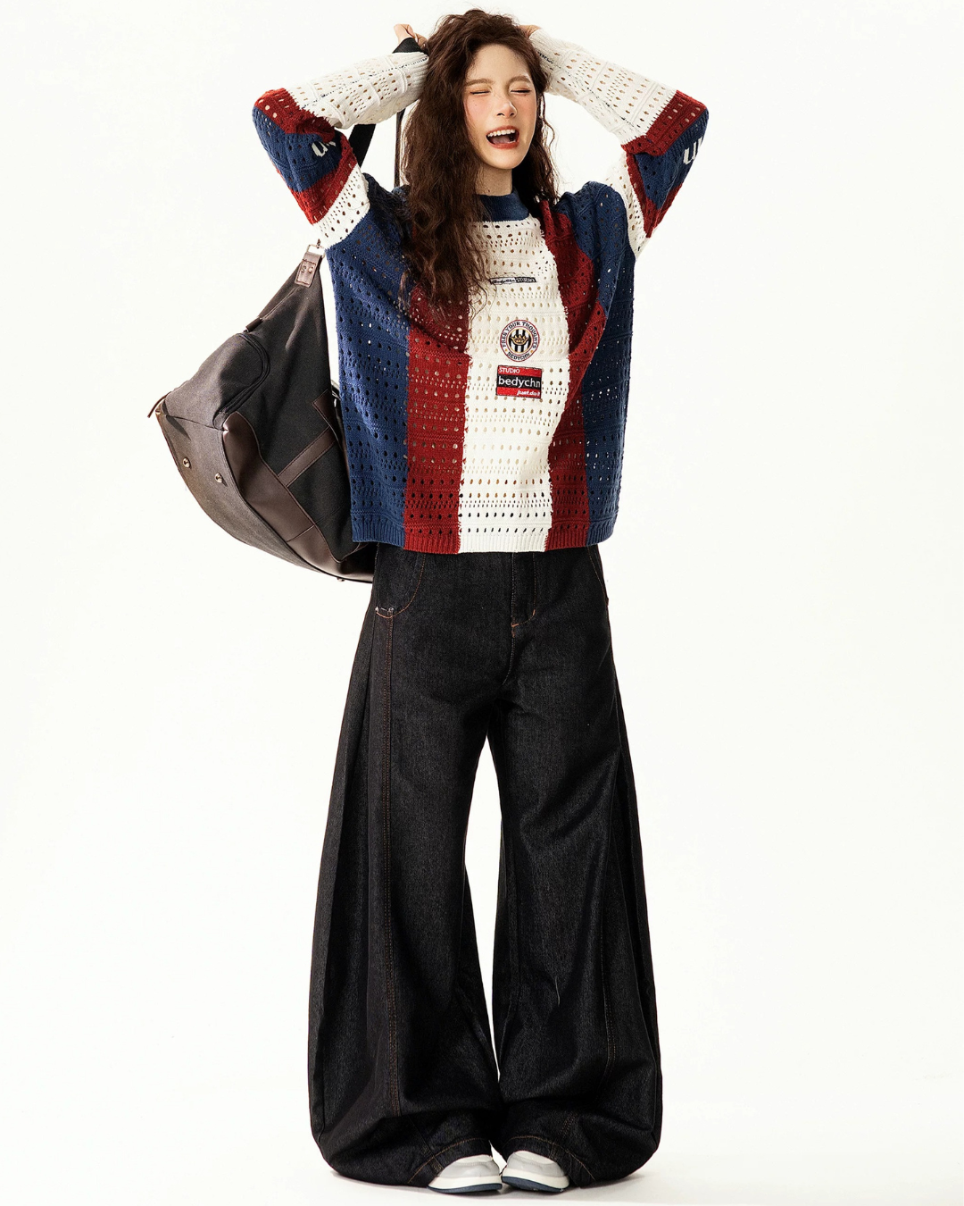 Varsity Crochet Knit