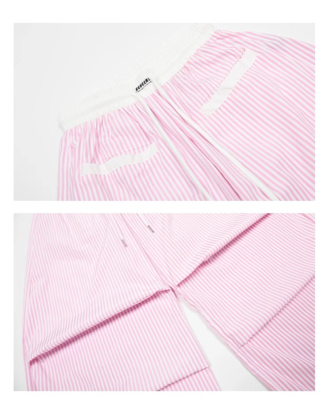 Wide Leg Stripe Shirt Pants