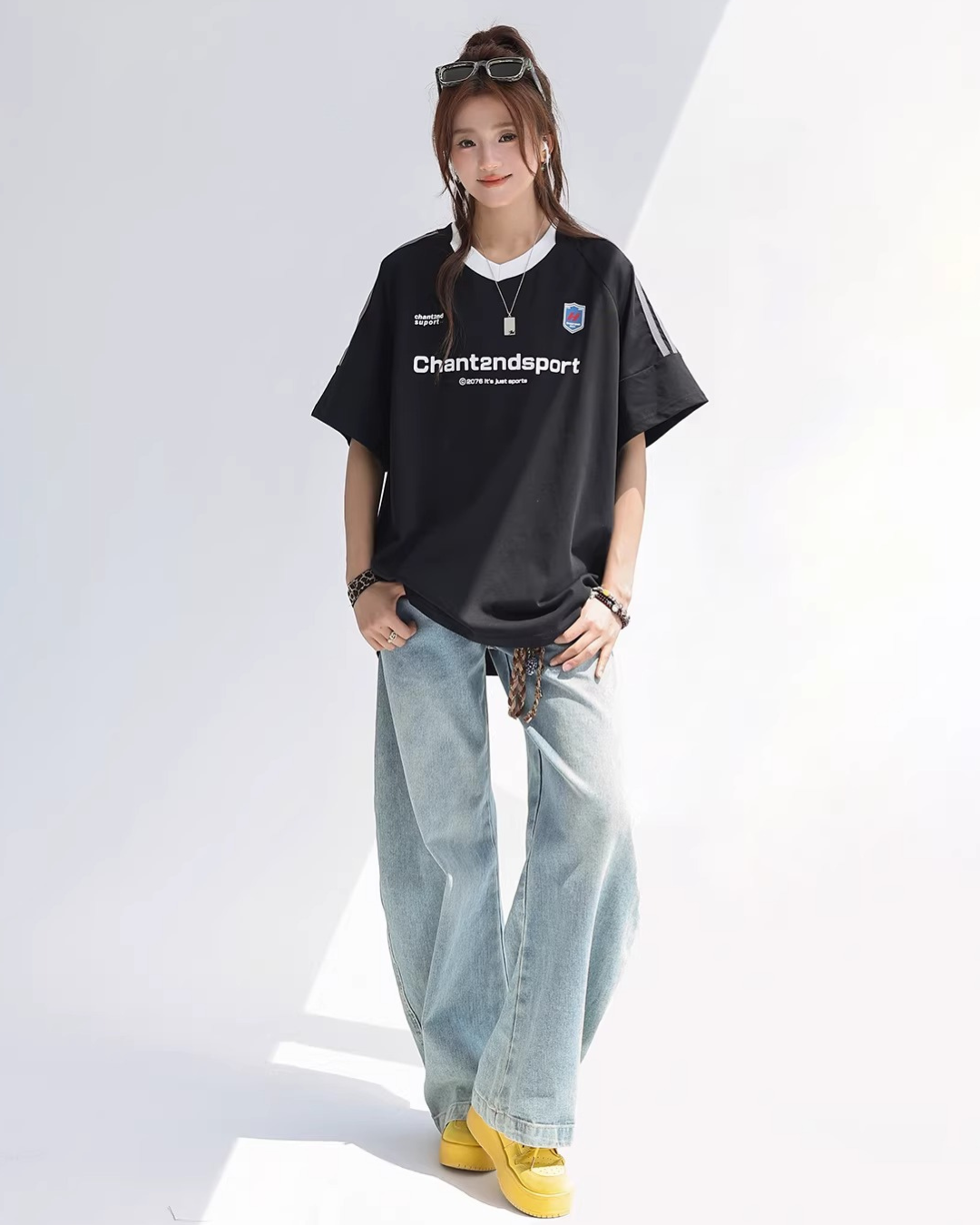 Sport V-neck Soccer Tee