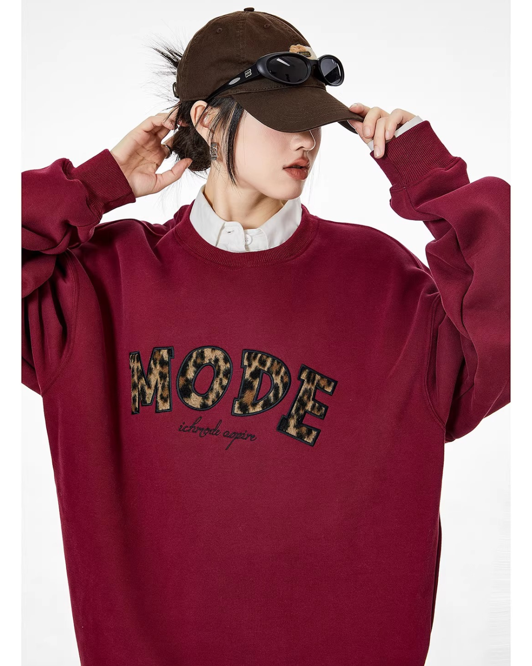 Animal Print Graphic Pullover