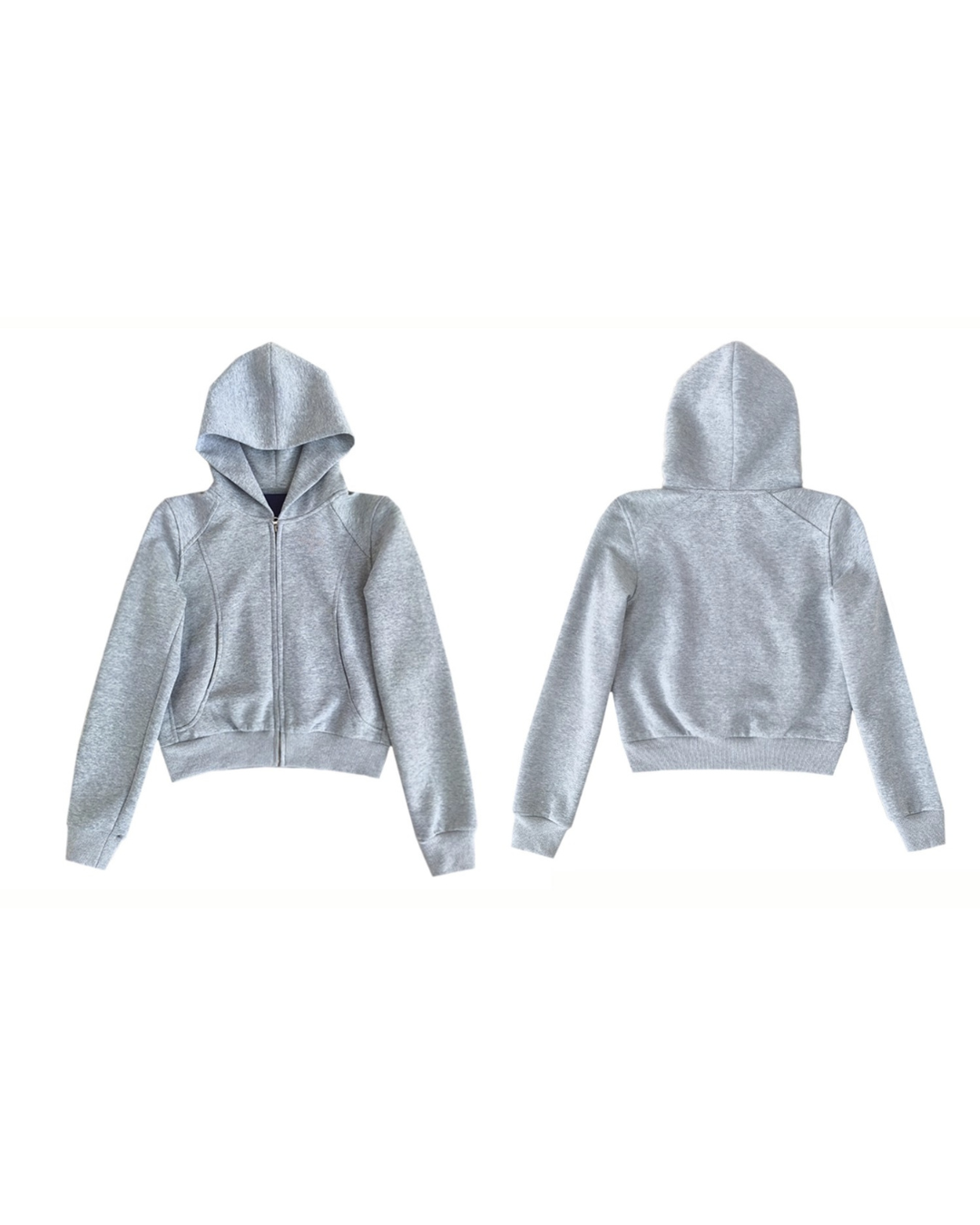 Cropped Street Zip Hoodie