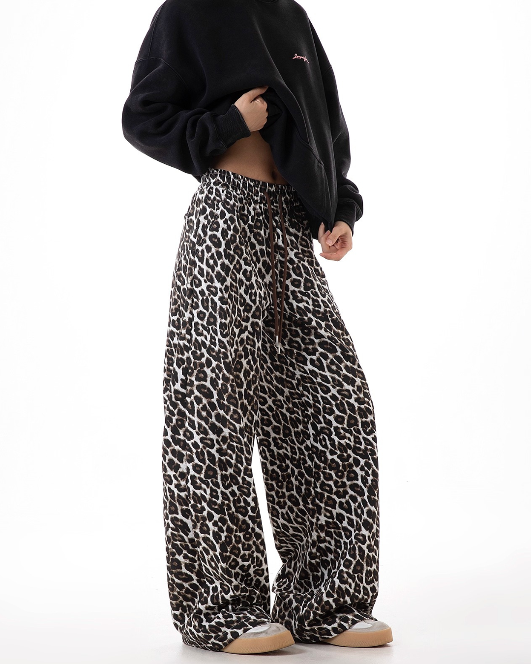 Bold Leopard Baggy Trousers