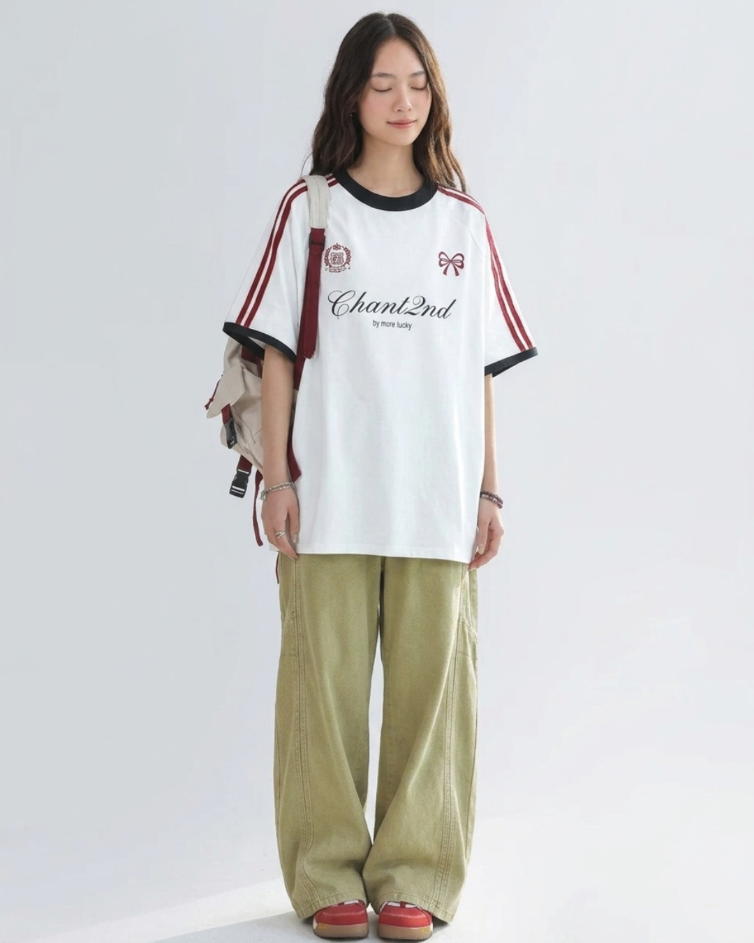Bow Script Sporty Color Tee