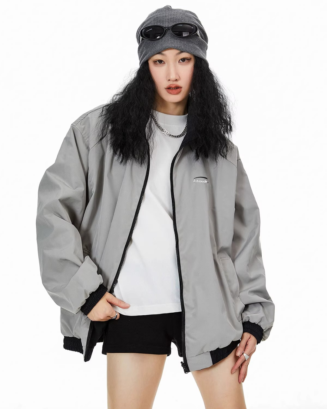 Reversible Classic Nylon Track Jacket