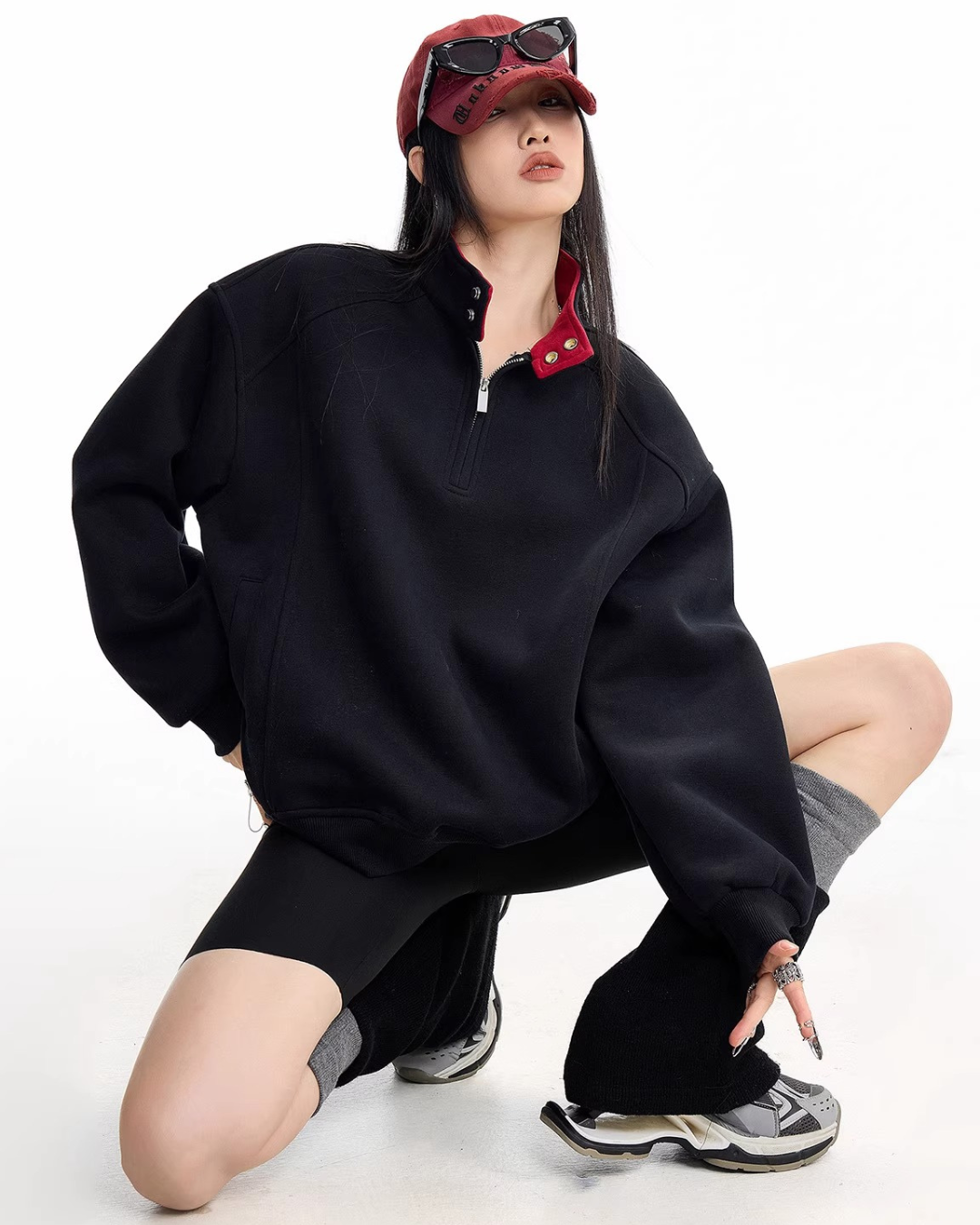 Half Zip Sweat Pullover