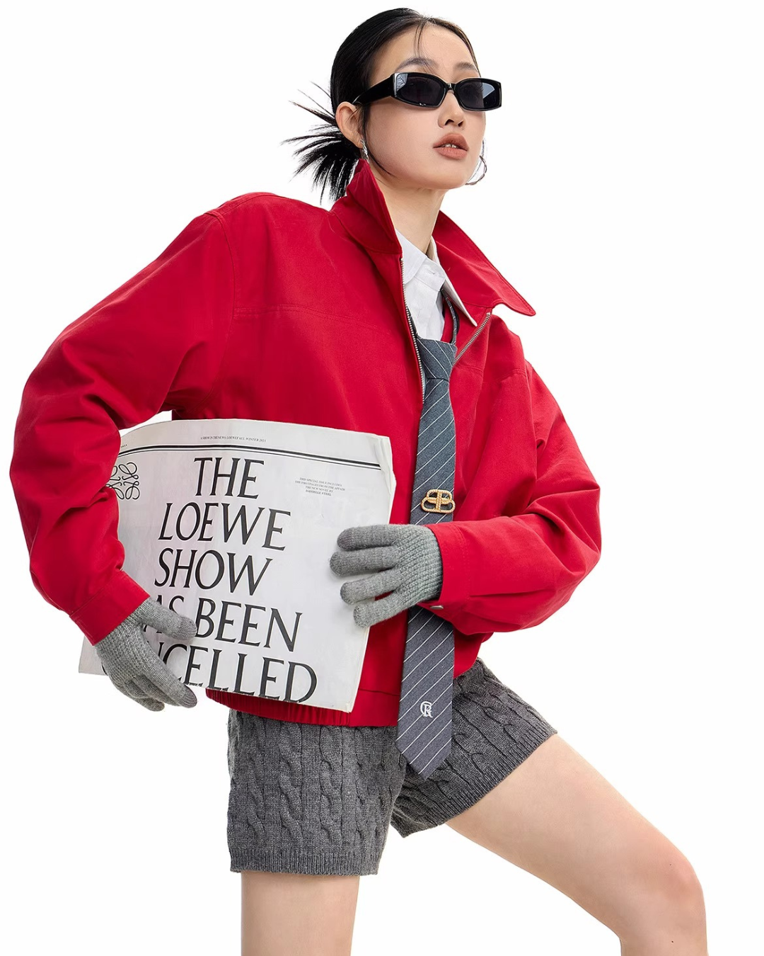 Oversized Harrington Jacket