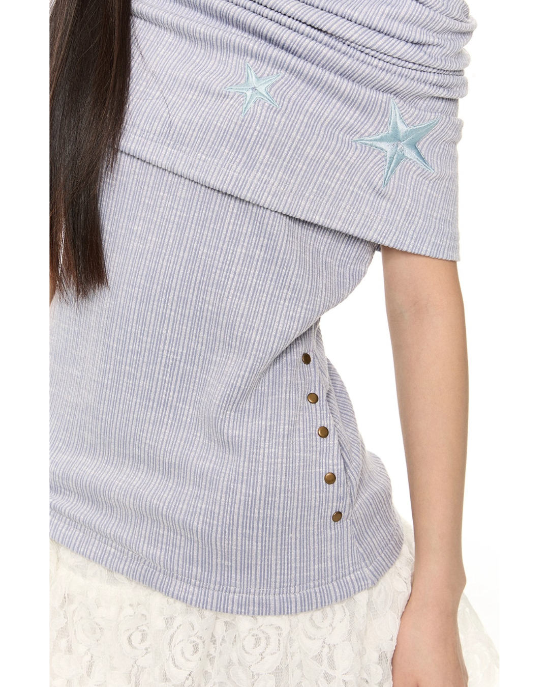 Star Drape Knit Top