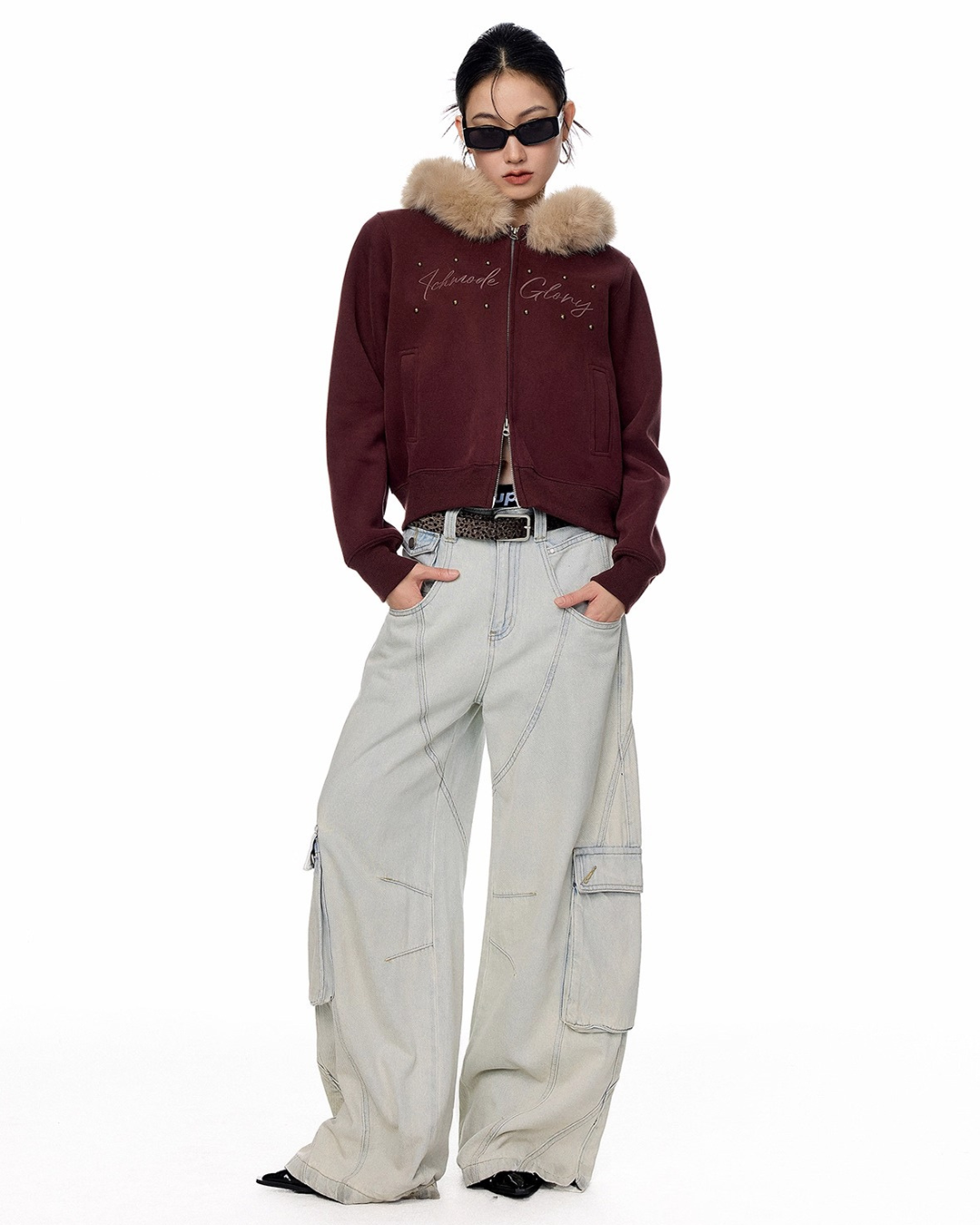 Fur Hood Short Jacket