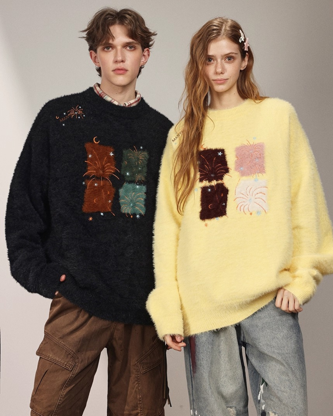 Firework Patch Knit Sweater