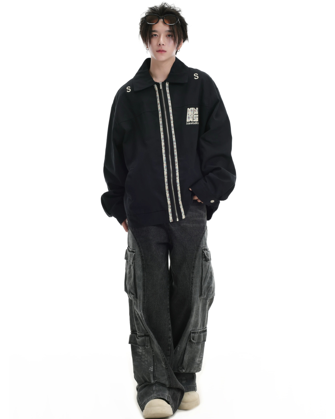 Jacquard Trim Bomber