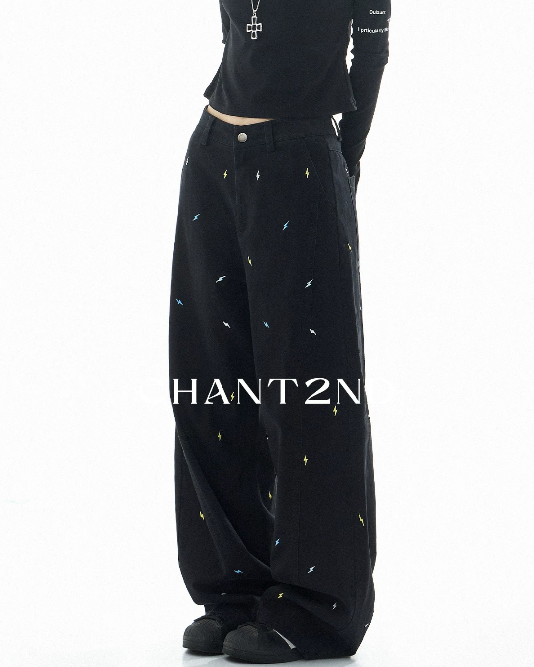 Embroidered Bolt Trousers