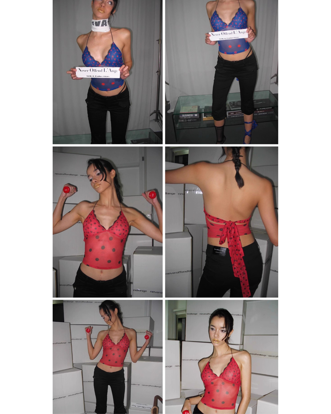 Dot Sheer Passion Top