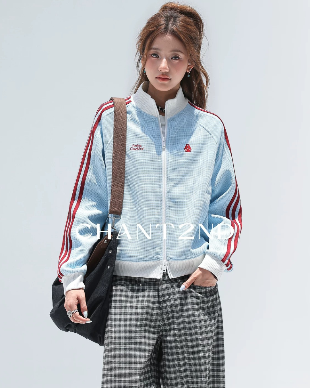 Waffle Stripe Track Jacket