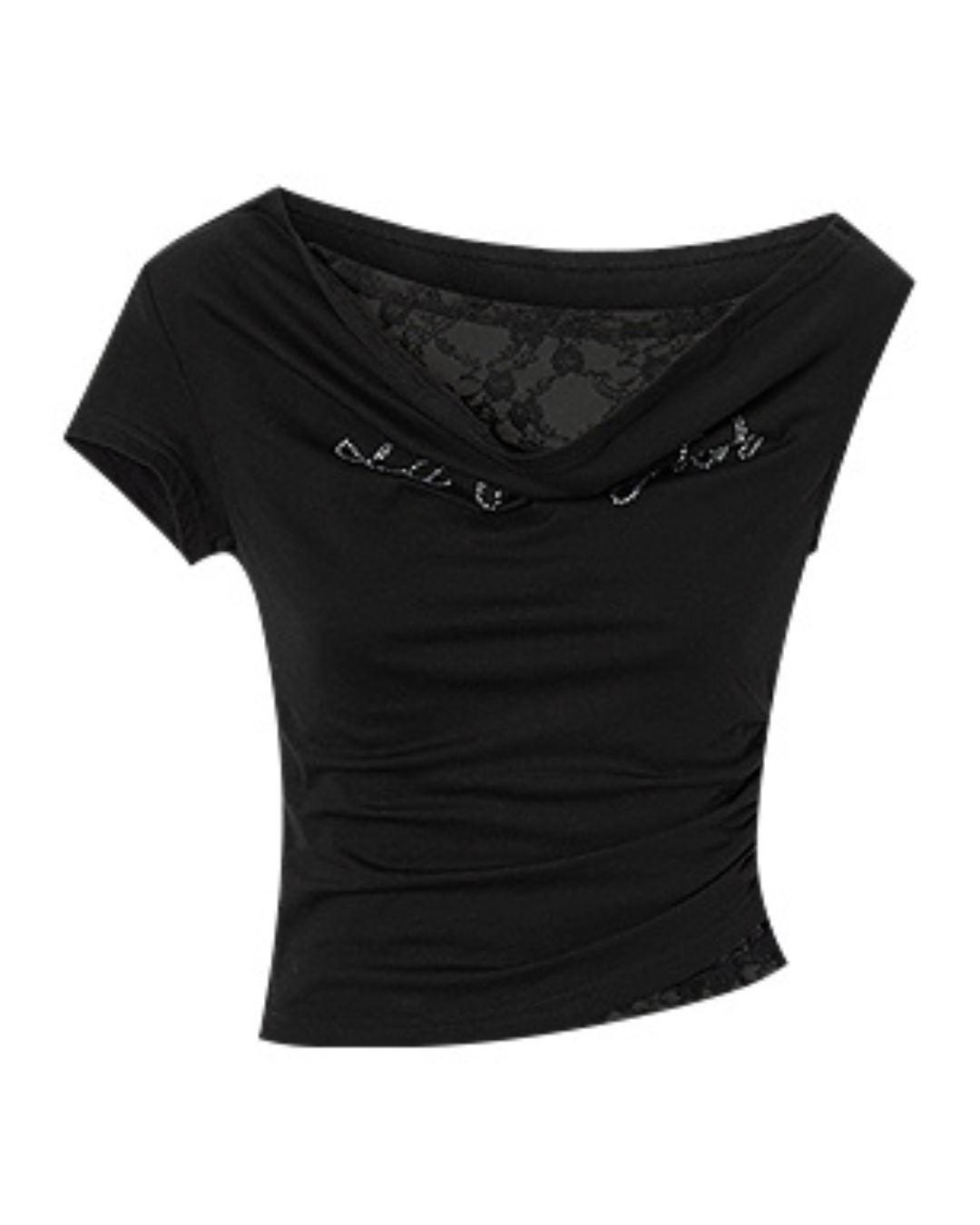 Lace One-Shoulder Top