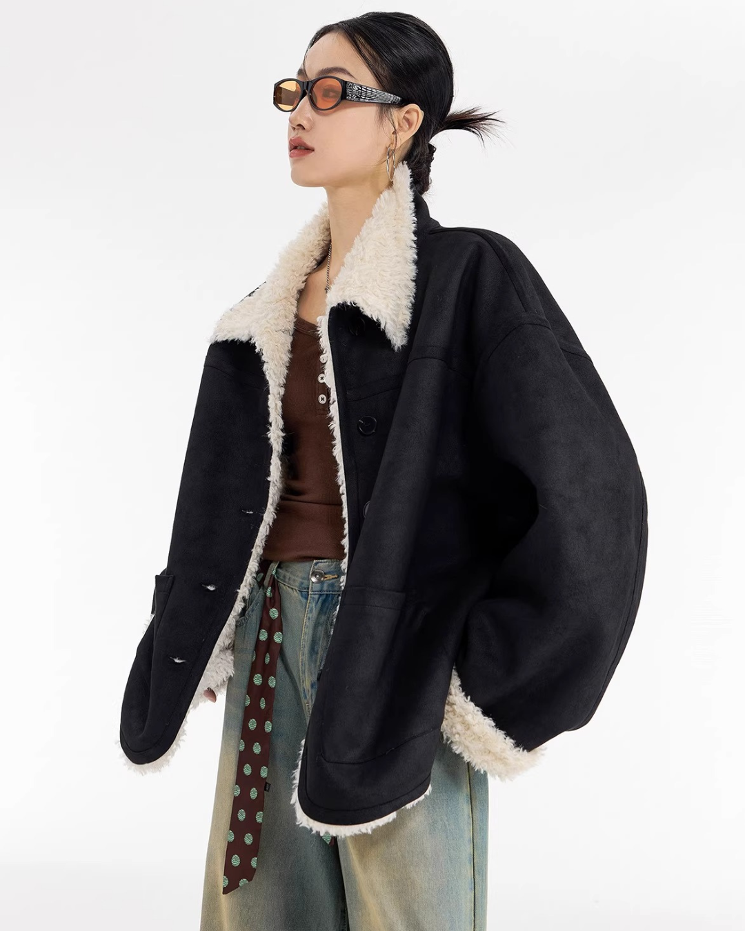 Boa Shearling Oversized Jacket