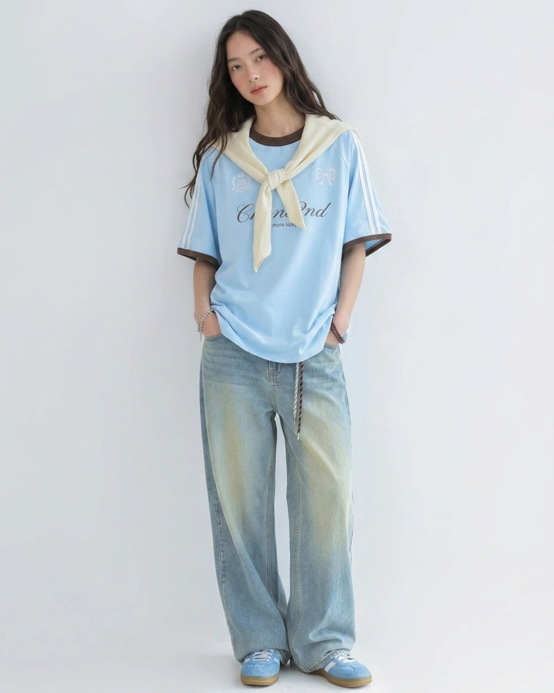 Bow Script Sporty Color Tee
