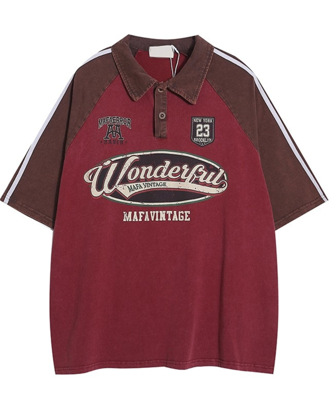 Retro Sports Graphic Polo Shirt