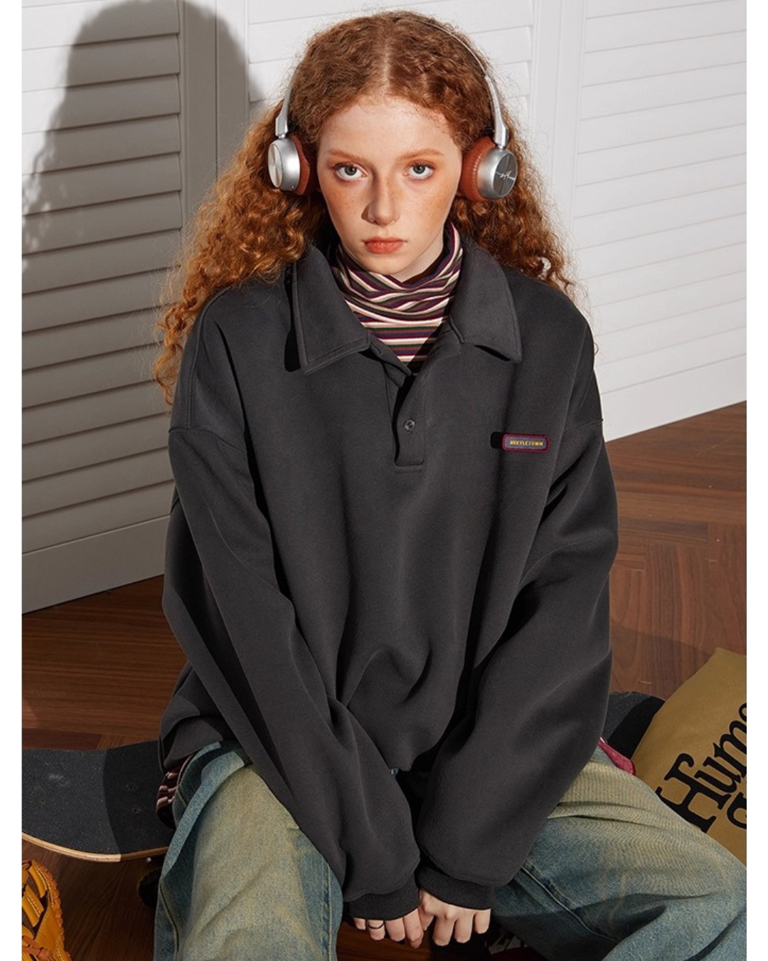 Polo Style Oversized Sweat