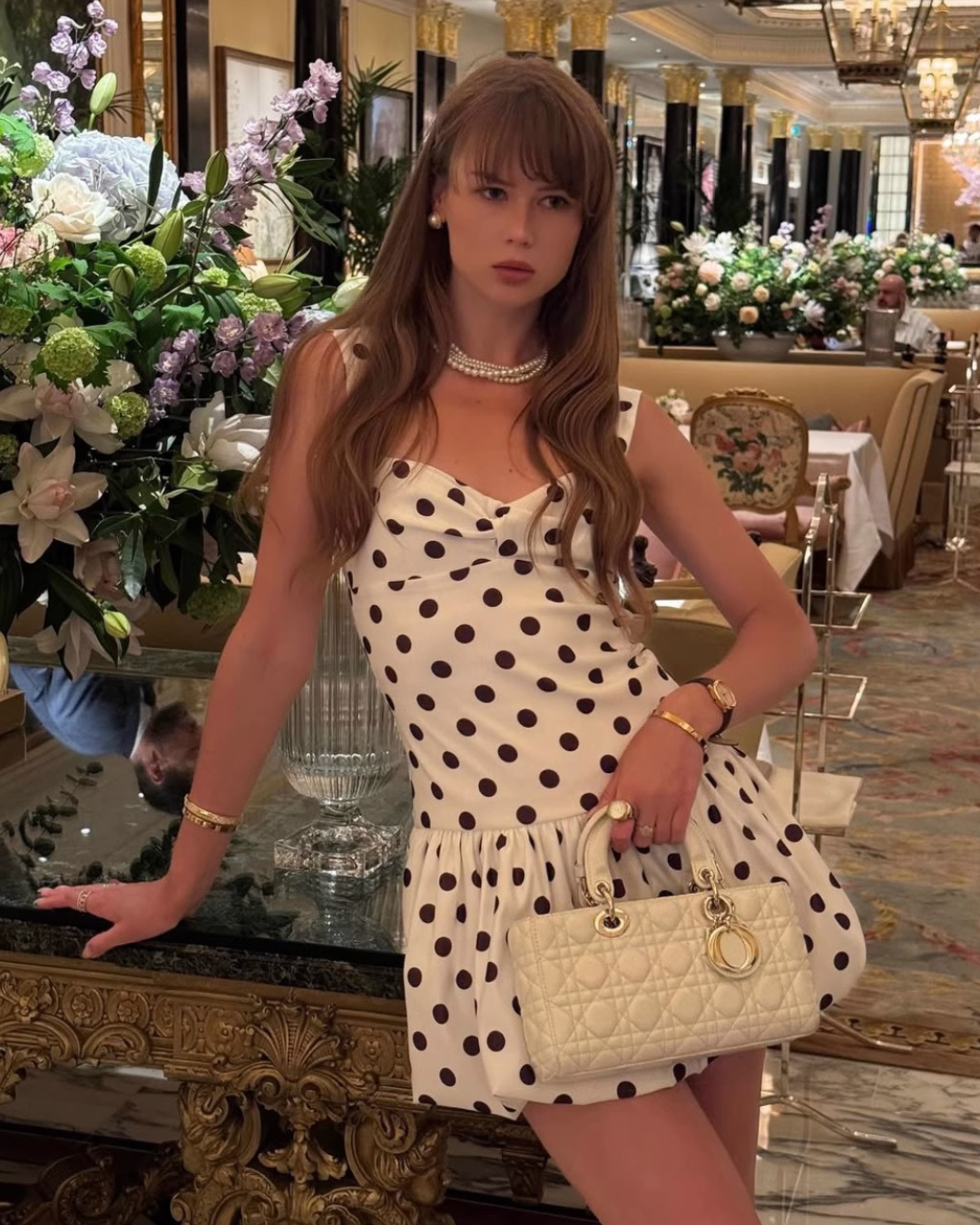 Dot Design Mini Dress