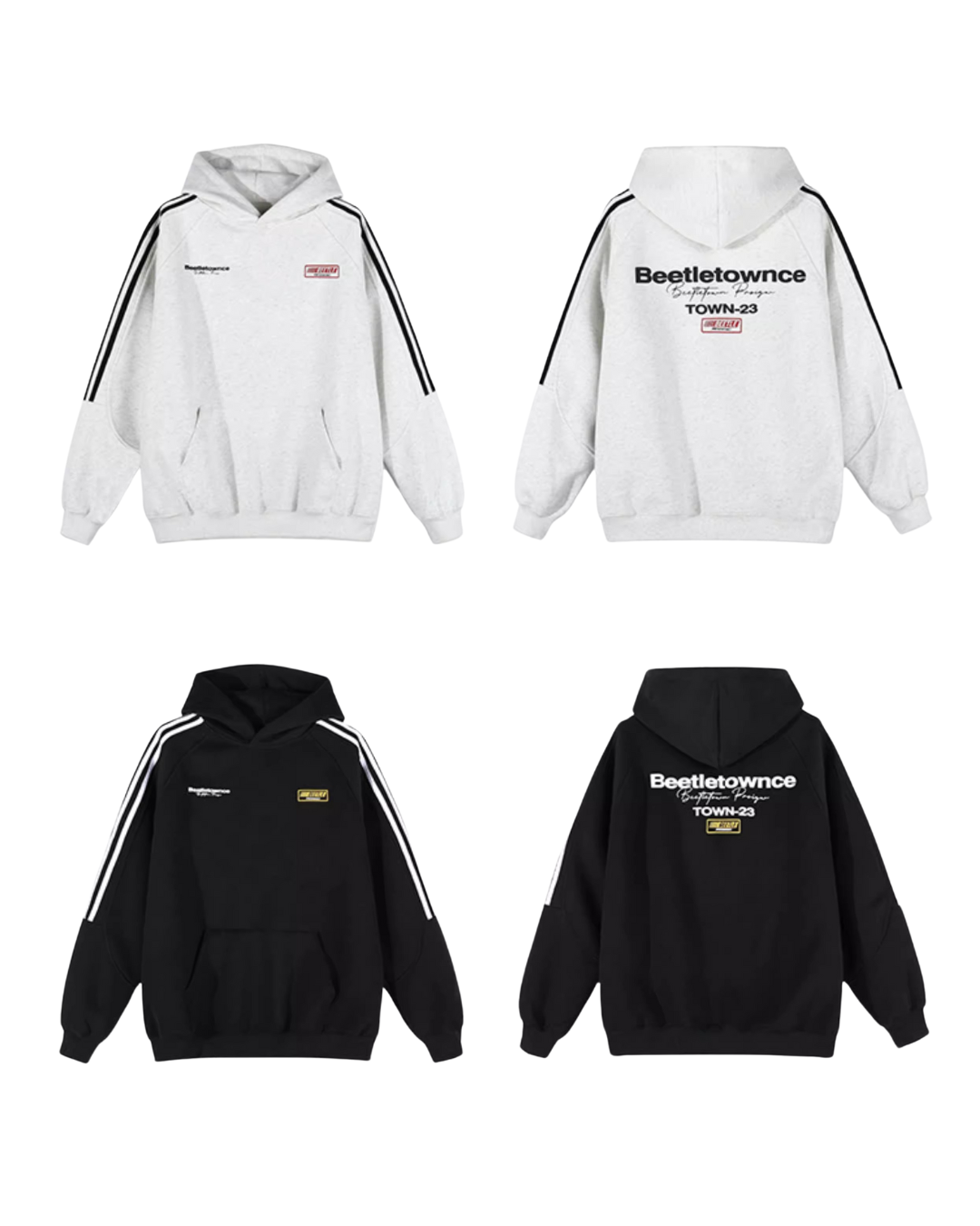 Triple Line Logo Hoodie