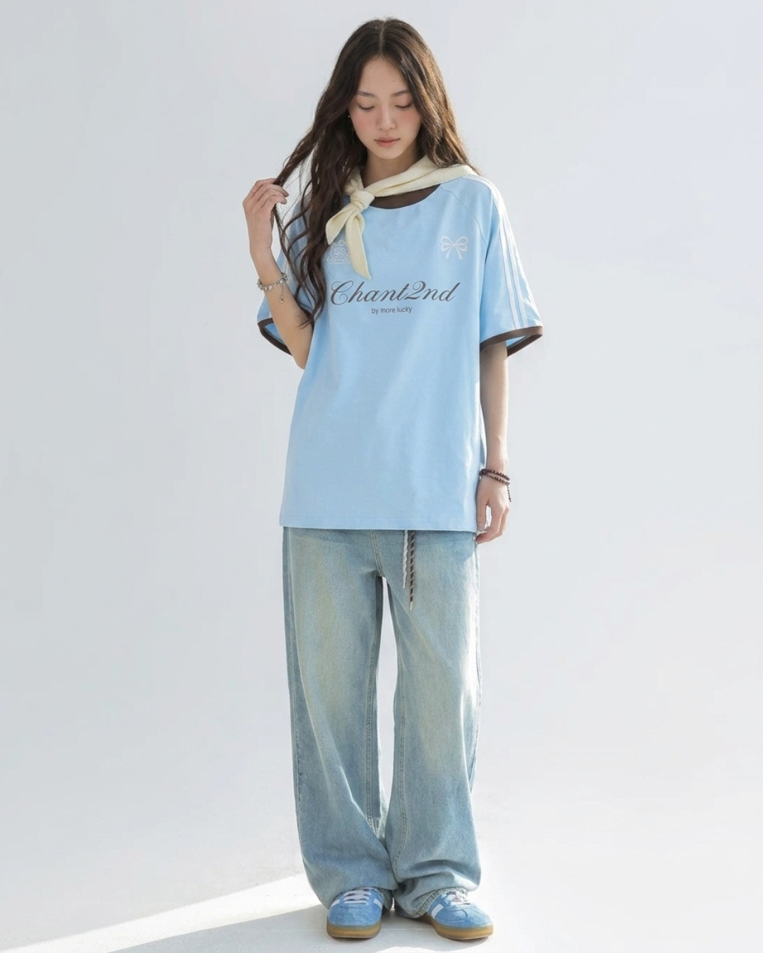 Bow Script Sporty Color Tee