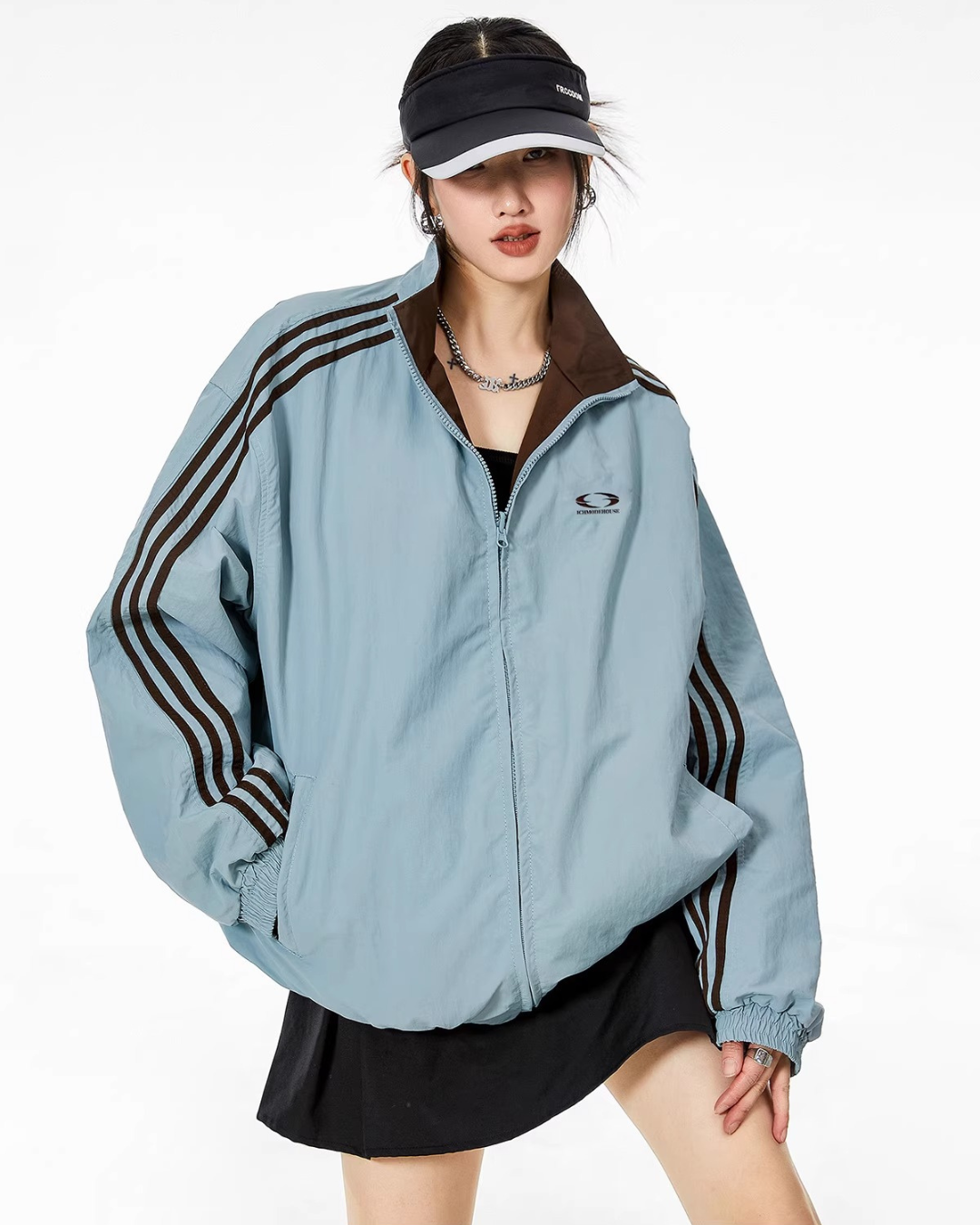 Reversible Classic Nylon Track Jacket