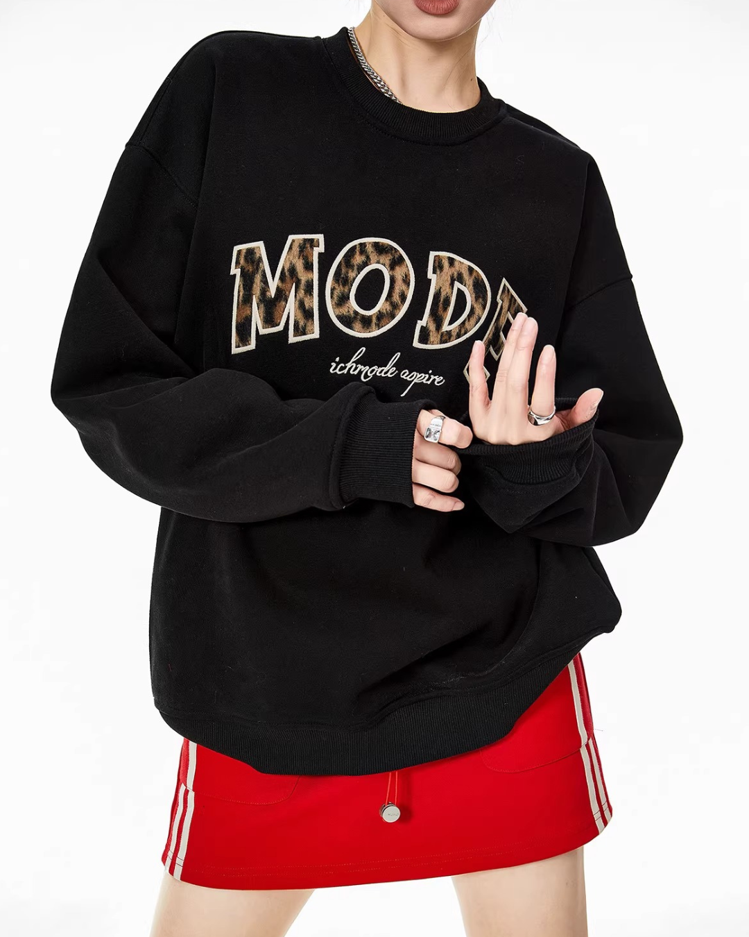 Animal Print Graphic Pullover
