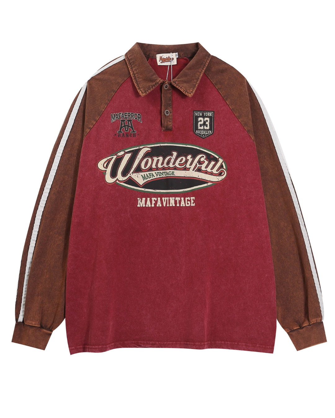 Retro Sports Graphic Polo Shirt