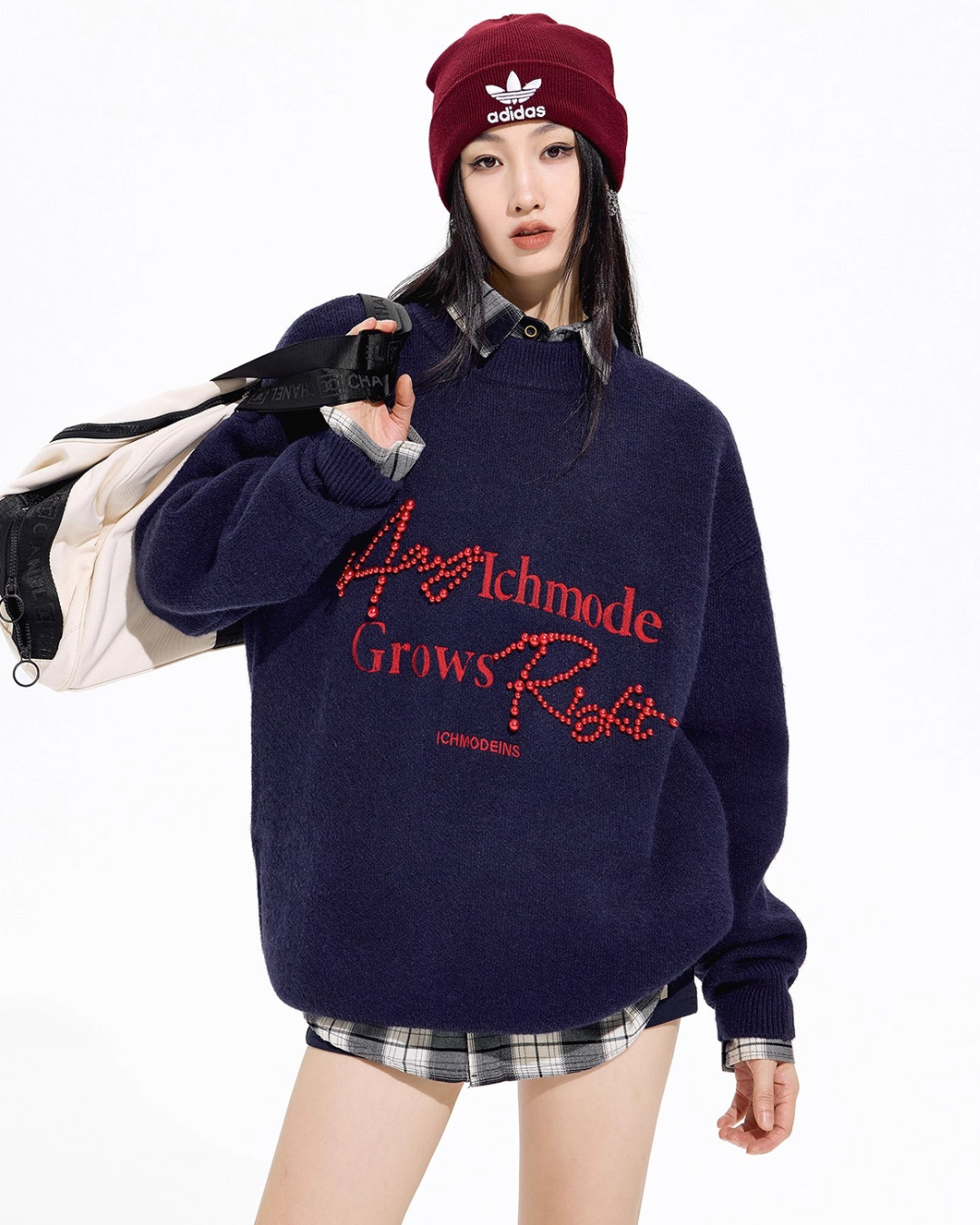 Pearl Letter Knit Sweater