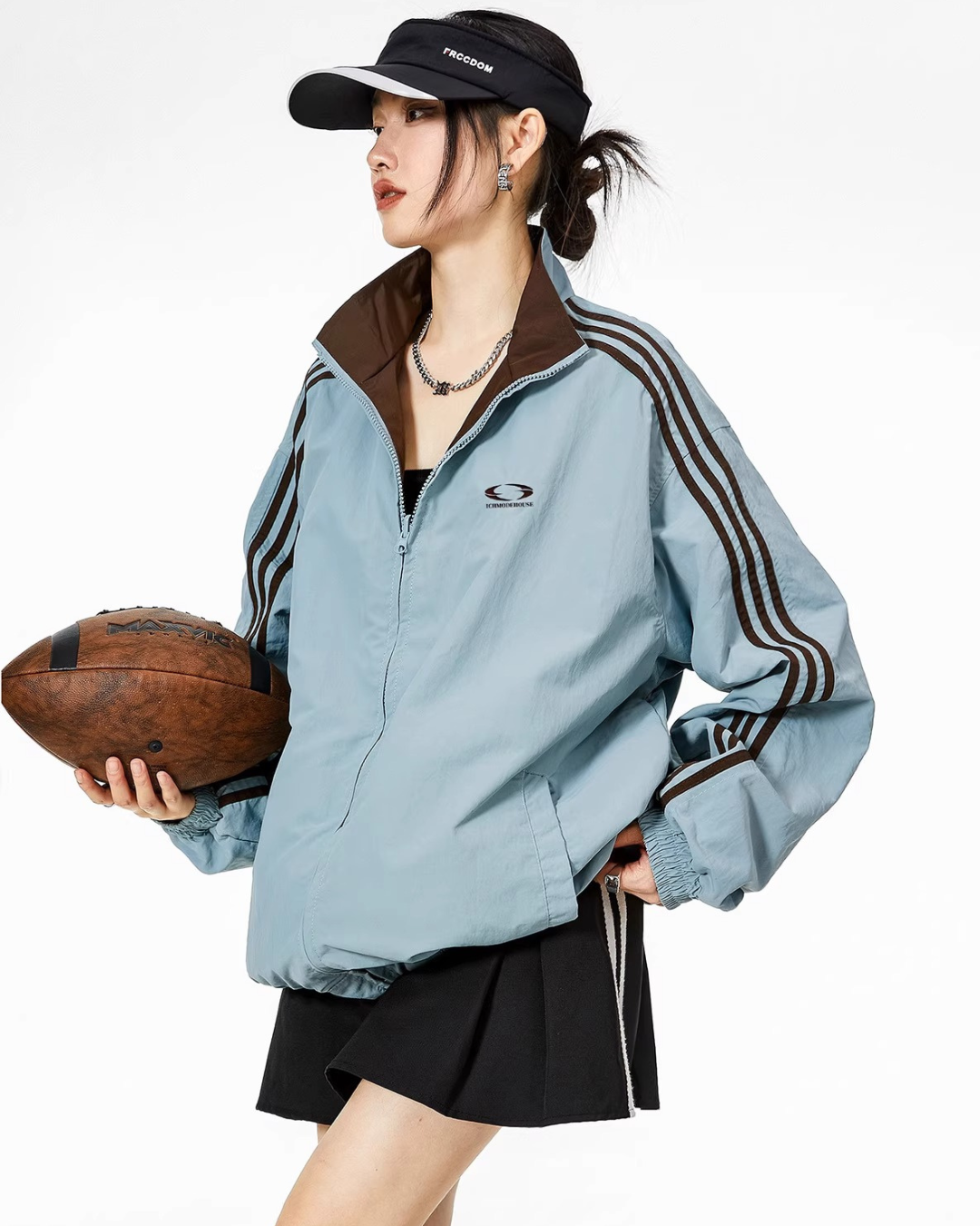 Reversible Classic Nylon Track Jacket