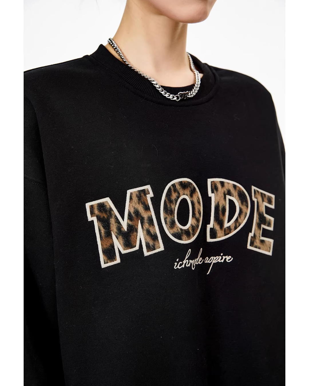 Animal Print Graphic Pullover
