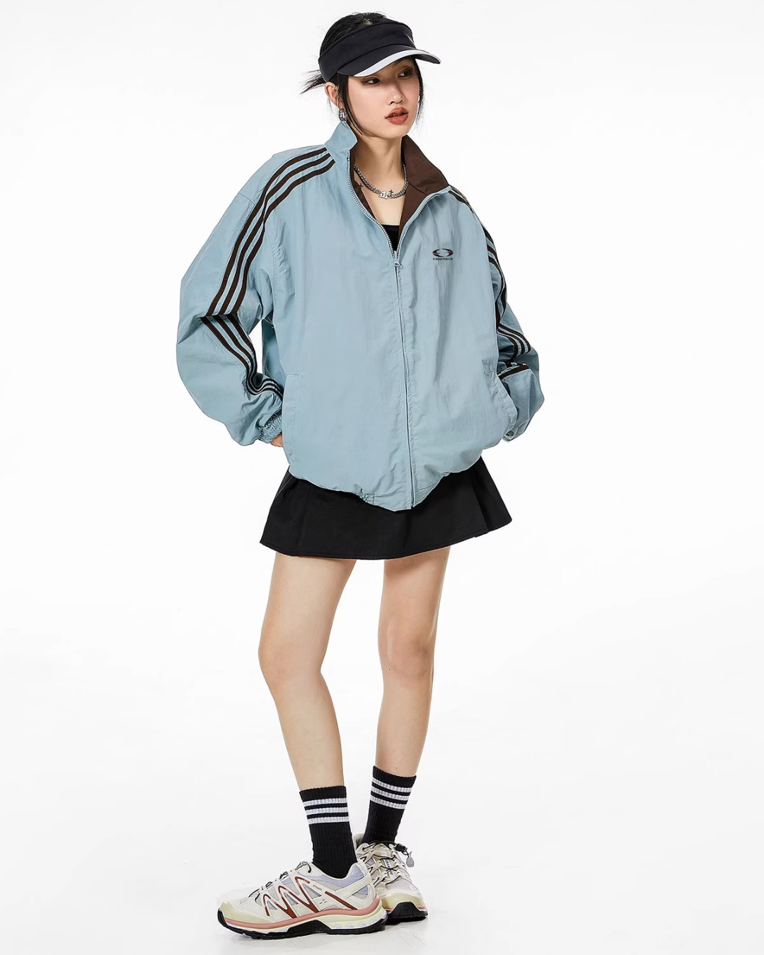 Reversible Classic Nylon Track Jacket