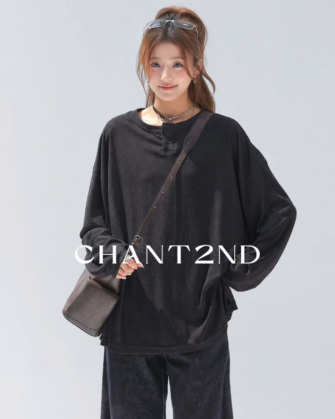 Oversized Heather Henley