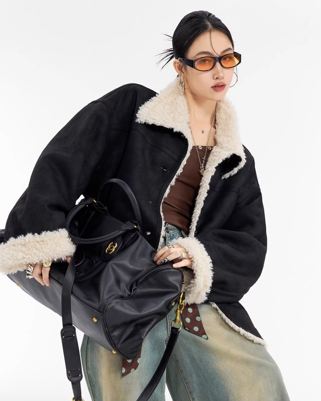 Boa Shearling Oversized Jacket