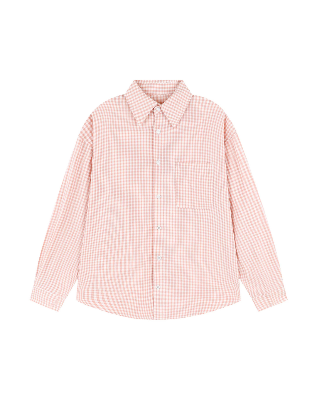 Classic Monotone Plaid Outer Shirt