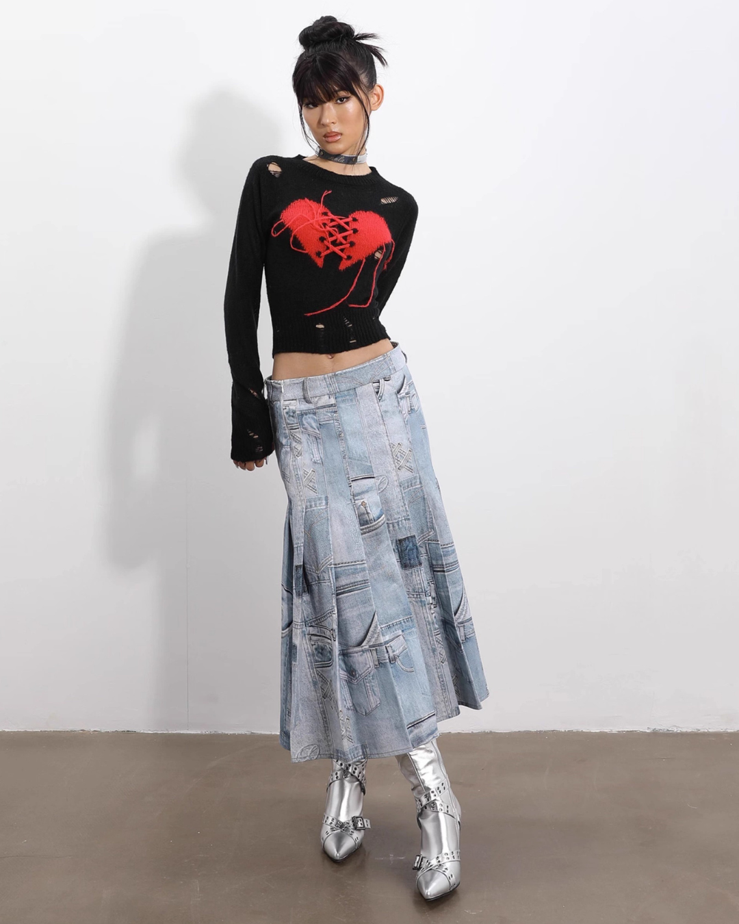 Broken Heart Knit Top