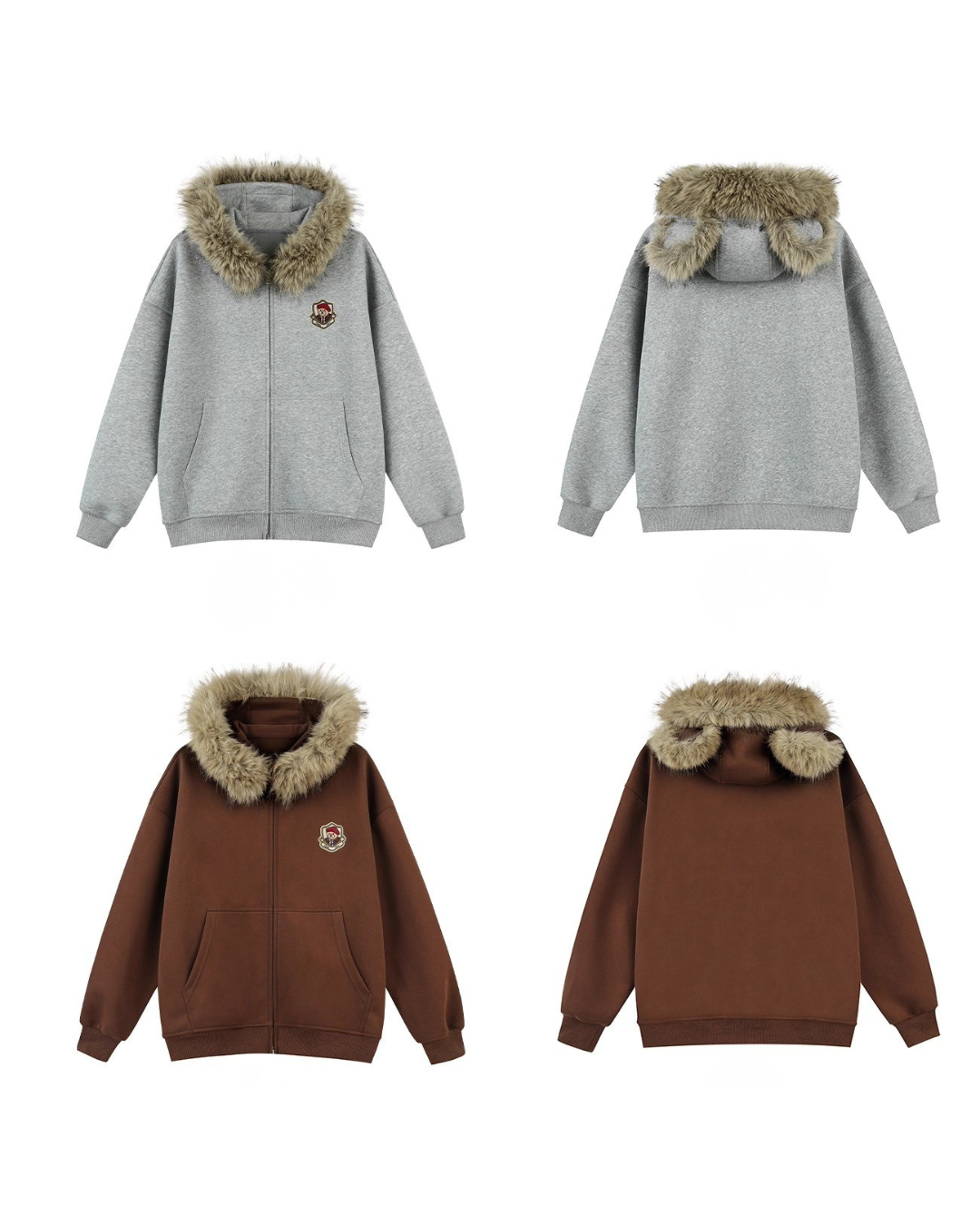 Campus Fur Patch Hoodie
