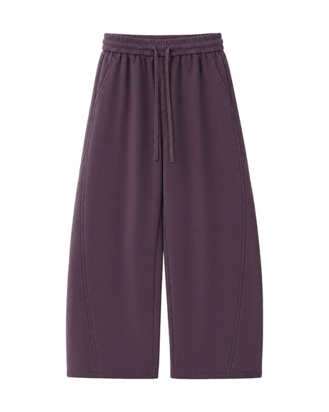Draped Wide Fit Sweat Trousers