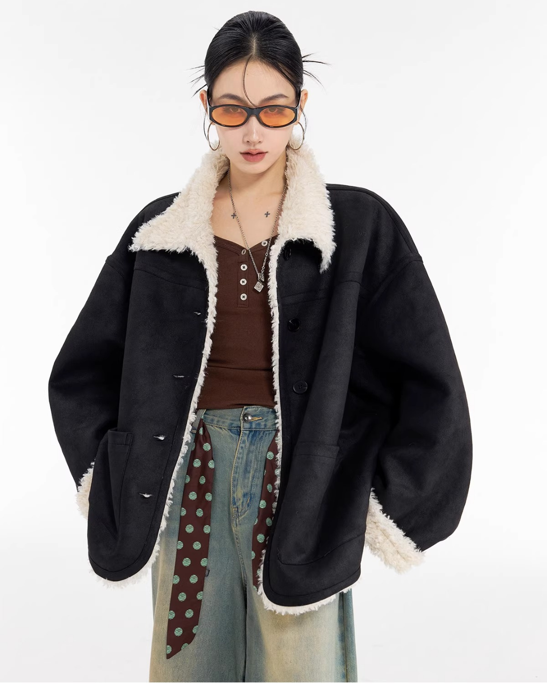 Boa Shearling Oversized Jacket