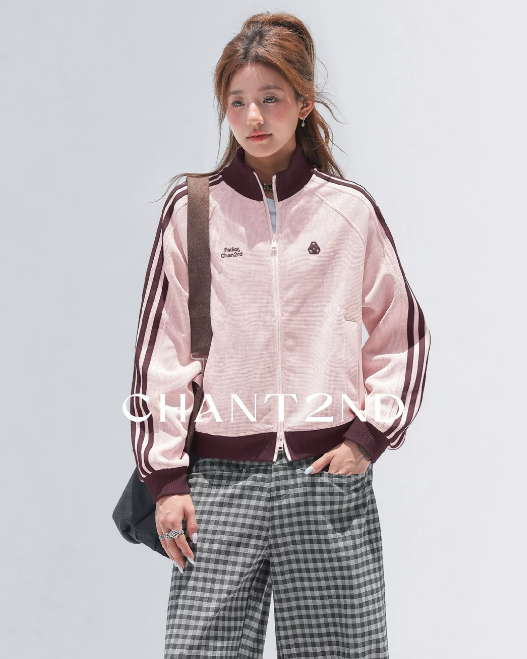 Waffle Stripe Track Jacket