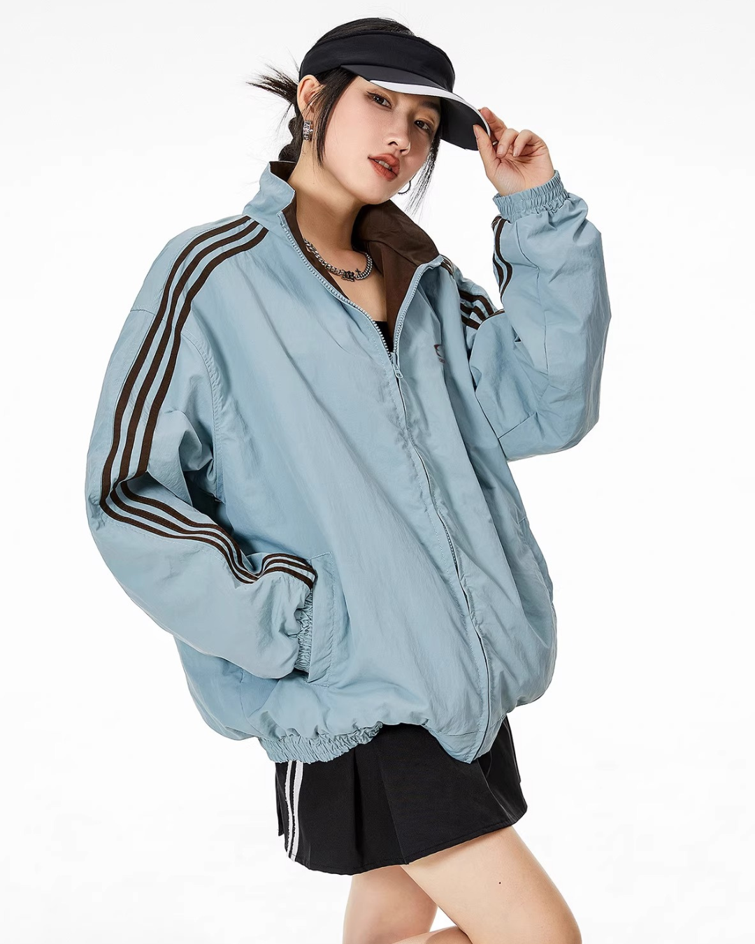 Reversible Classic Nylon Track Jacket