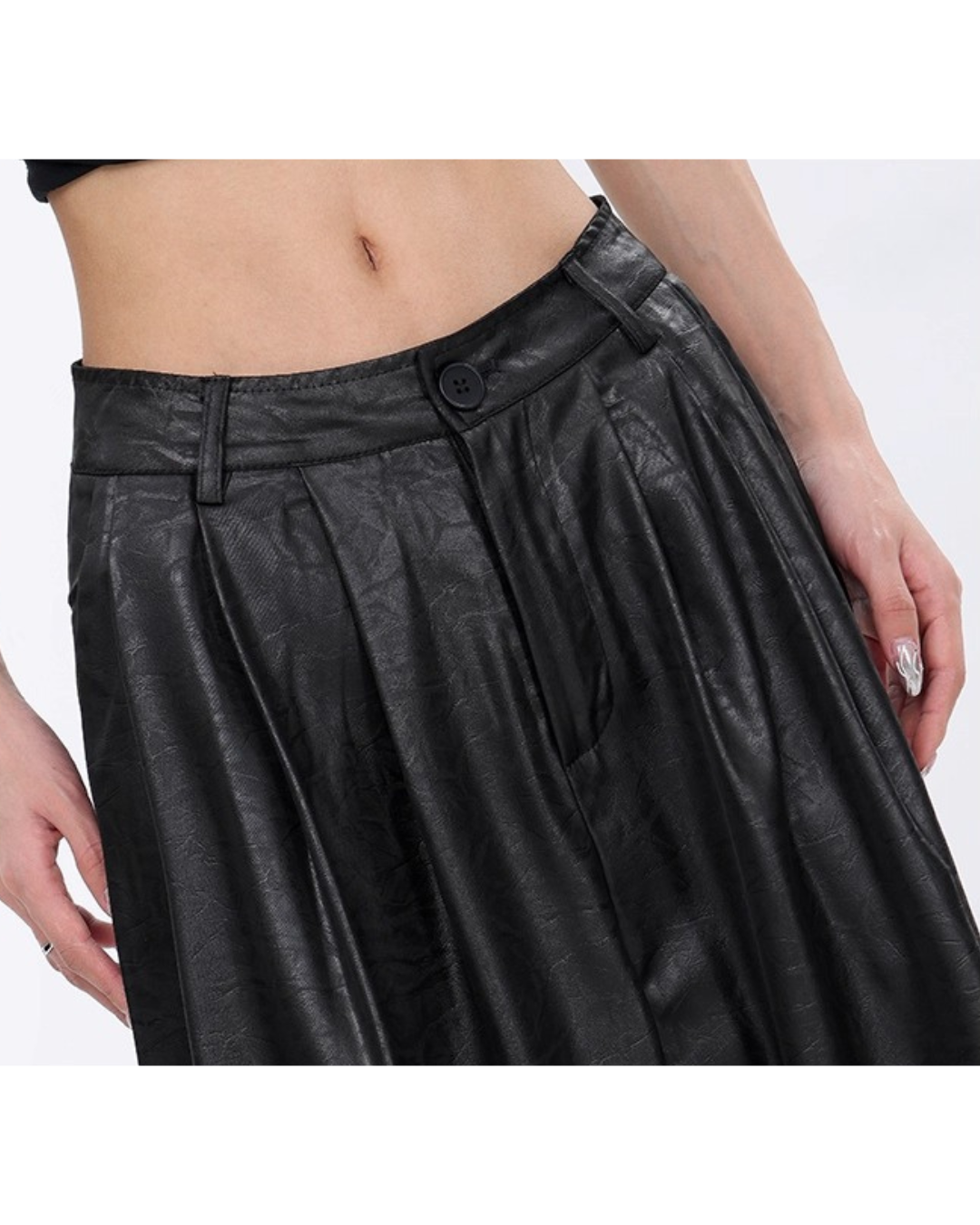 Urban Edge Faux Leather Trousers