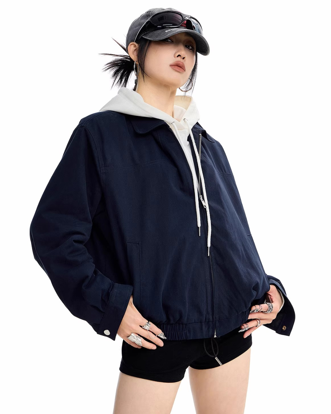 Oversized Harrington Jacket