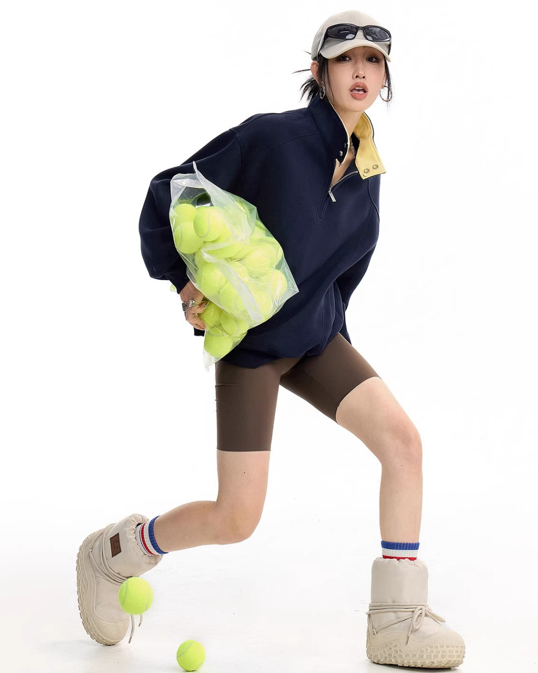 Half Zip Sweat Pullover