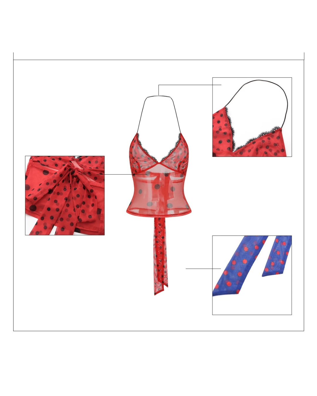 Dot Sheer Passion Top