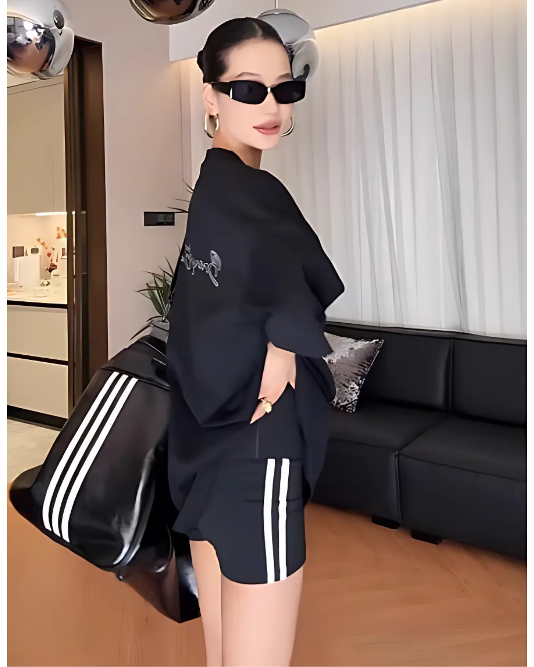 2-Type High Waist Side Line Leggings