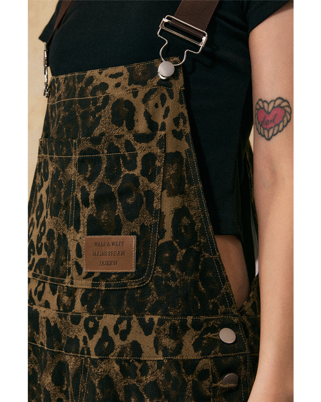 Leopard Print Overalls