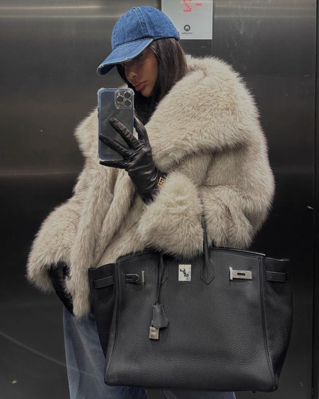 Voluminous Faux Fur Jacket