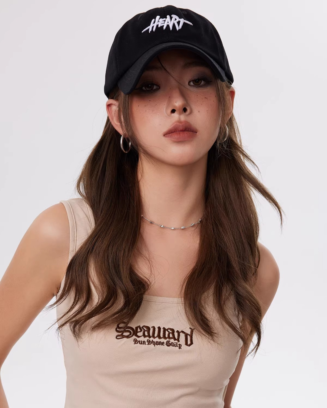 Heart Embroidery Cap